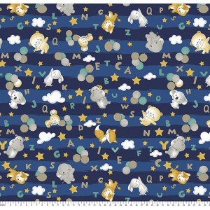 Bichinhos e Alfabeto cor 01 (Marinho) 